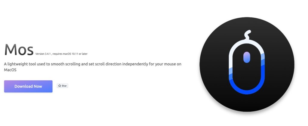 マウススクロールを滑らかにするMacアプリMos