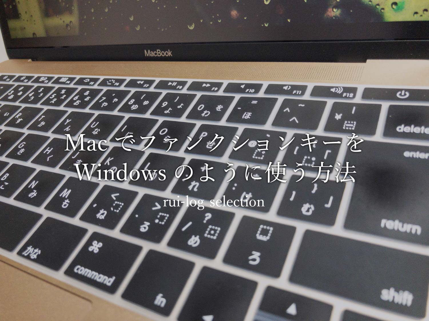 MacでF1~F12のファンクションキーをWindowsのように使う方法