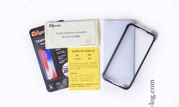 OAprodaのiPhoneX全面保護フィルムをルイログがレビュー