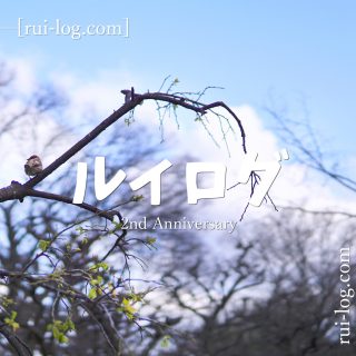 ルイログ、ブログ運営2周年