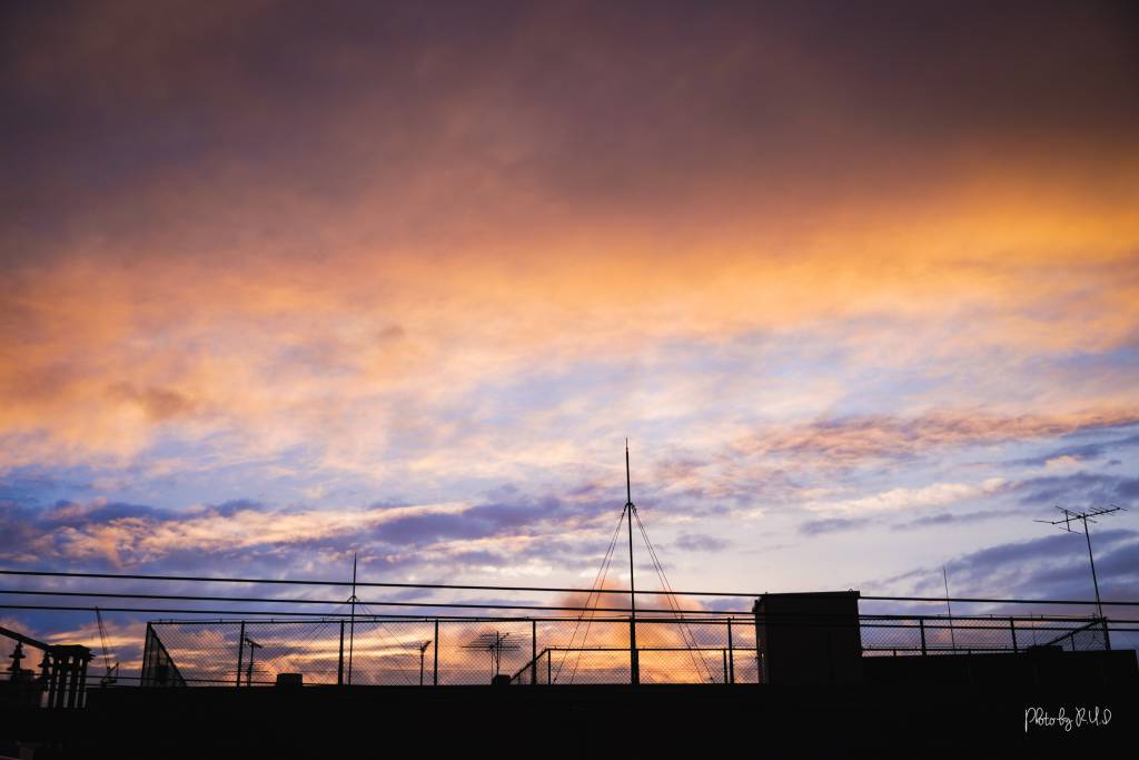 ルイログの撮影した夕焼け空