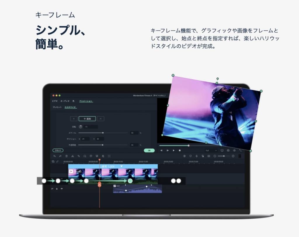 動画編集ソフトWondershare Filmore X Mac版の機能