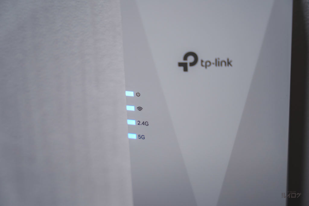 TP-Link Wi-Fi6対応中継機「RE600X」のLEDインジケーター