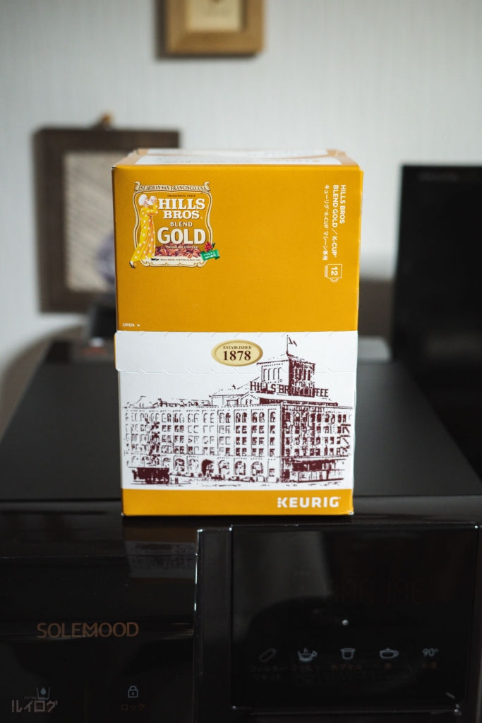 キューリグK-CUPのゴールドブレンドパッケージ