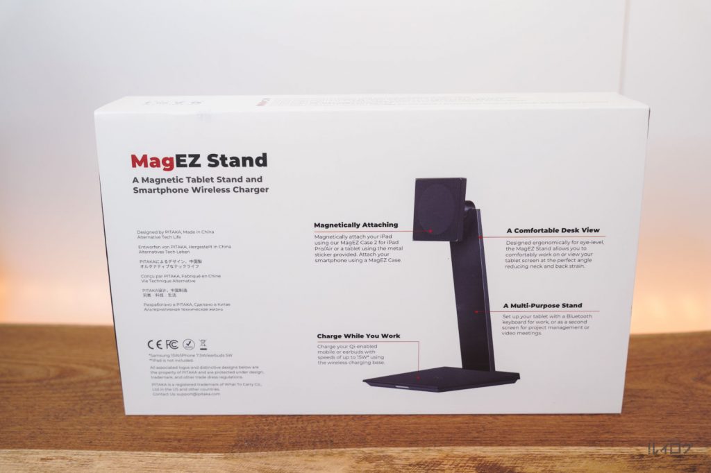 PITAKA MagEZ Stand iPadスタンドのパッケージ背面