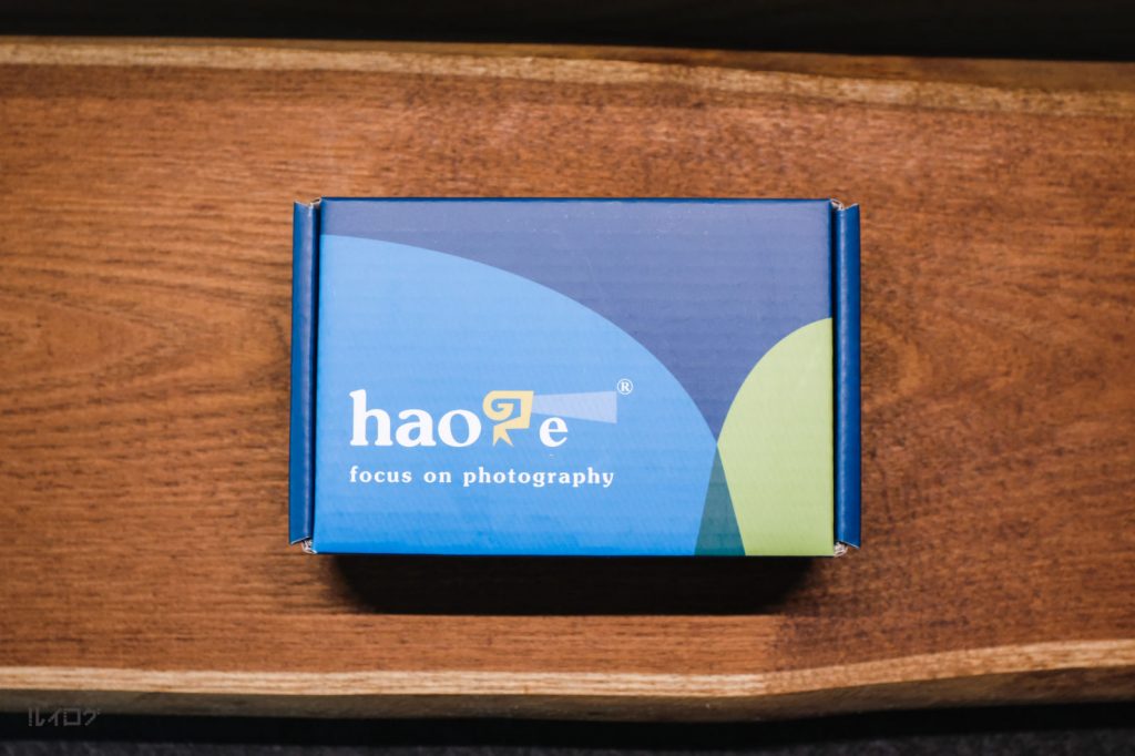 Haoge正方形レンズフードのパッケージ