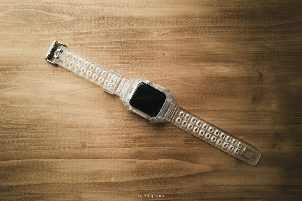 クリアデザインのApple Watchバンド