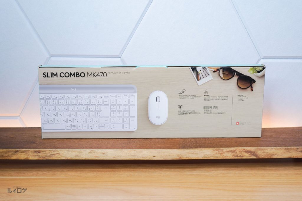 Logicool SLIM COMBO MK470のキーボード＆マウスセットのパッケージ