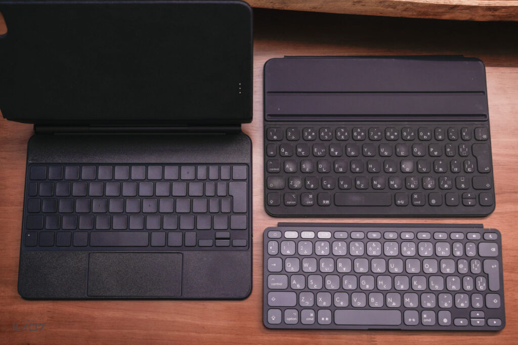 Logicool KEYS TO GO 2 for iPad、Smart Keyboard Folio、Magic Keyboard