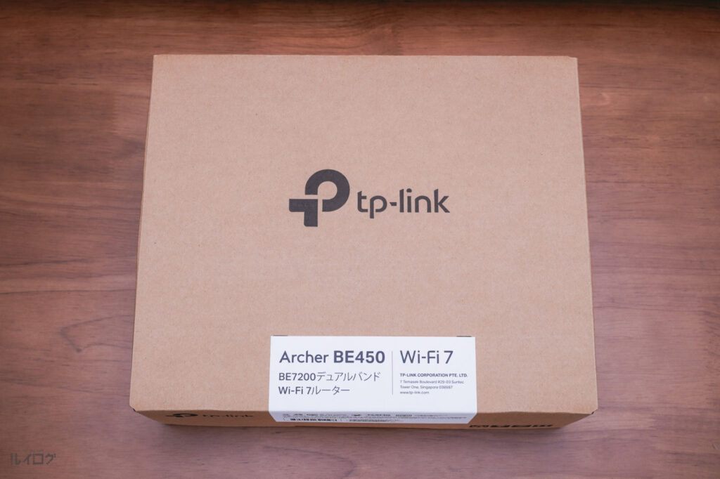 Wi-Fi 7ルーターTP-Link Archer BE450（Amazon限定モデル）のパッケージ