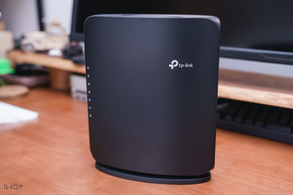 Wi-Fi 7ルーターTP-Link Archer BE450（Amazon限定モデル）本体縦置き