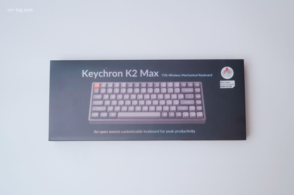 Keychron K2 MAX QMKのパッケージ