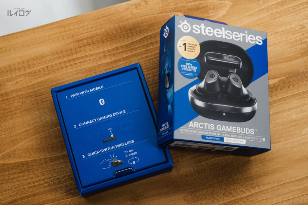 SteelSeries Arctis GameBuds ゲーミングイヤホンのパッケージ