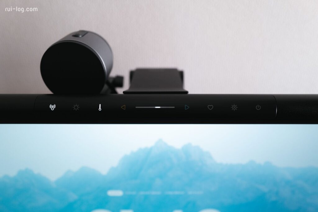 BenQ ScreenBar Pro モニターライトの操作部分