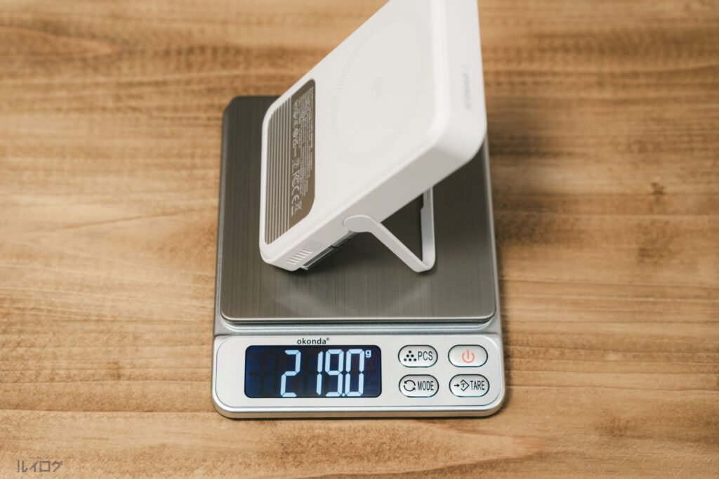SHARGE ICEMAG 2 ワイヤレス充電器の重量