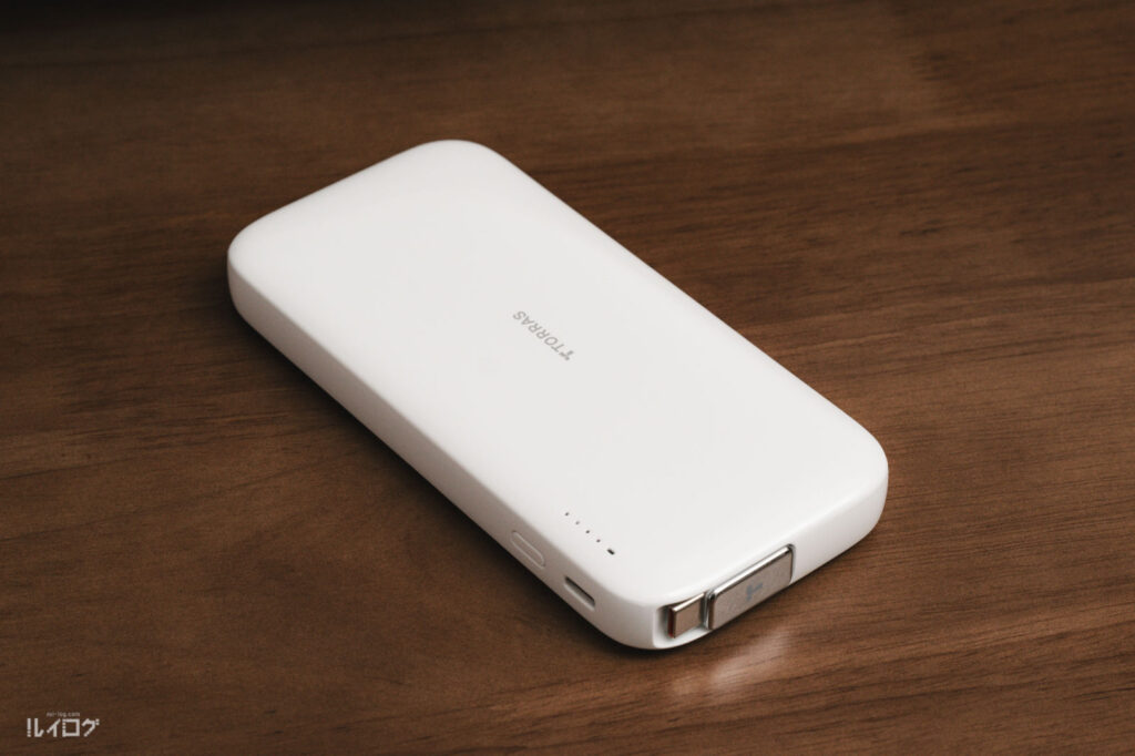 TORRAS 自動巻取り式10000mAhモバイルバッテリー