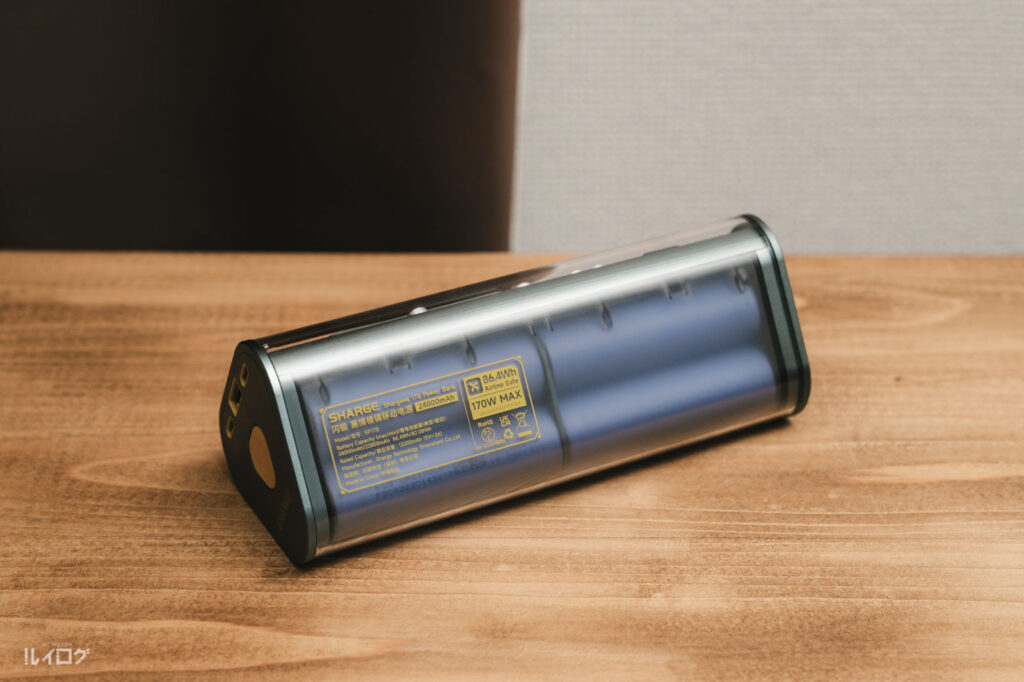 SHARGE Shargeek 170 モバイルバッテリーの背面