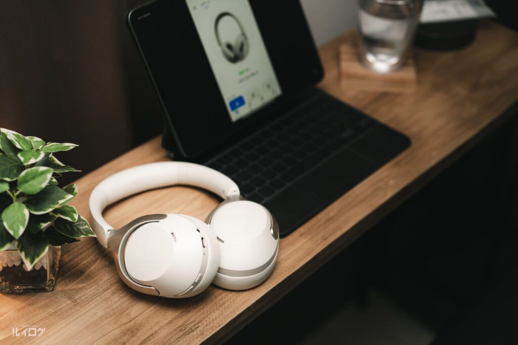 HAYLOU S40ヘッドホンのホワイトを利用中