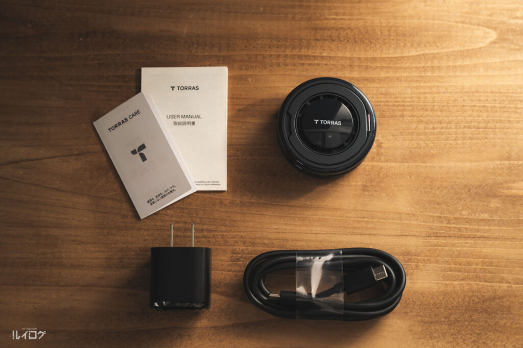 25WのQi2対応冷却ワイヤレス充電器TORRAS Ostand PolarCircleのパッケージ内容