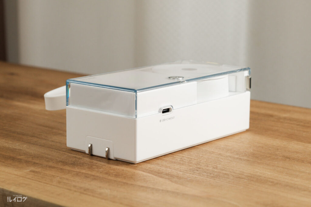 SHARGEコンセント一体型3in1モバイルバッテリー本体のUSB-Cポート