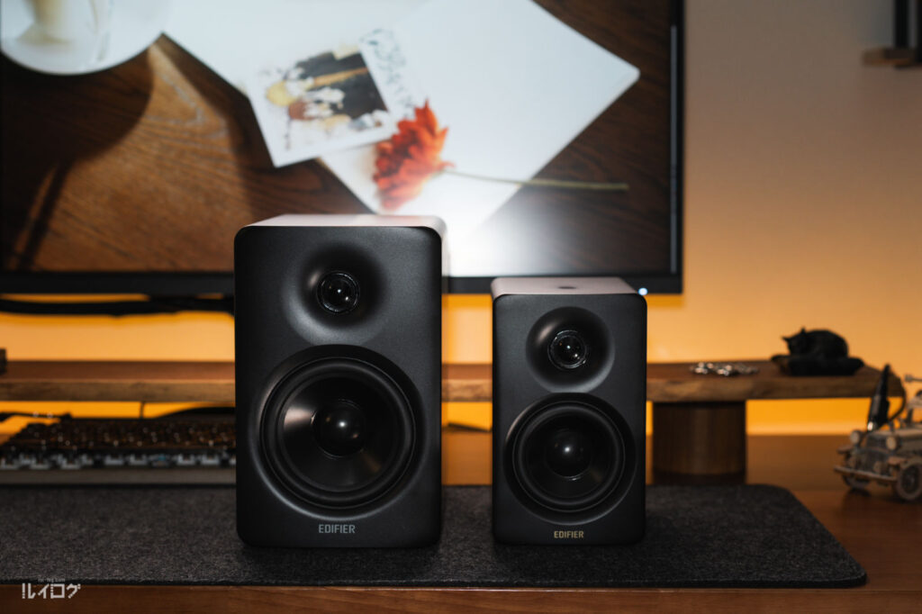 Edifier M90 とM60のサイズ比較