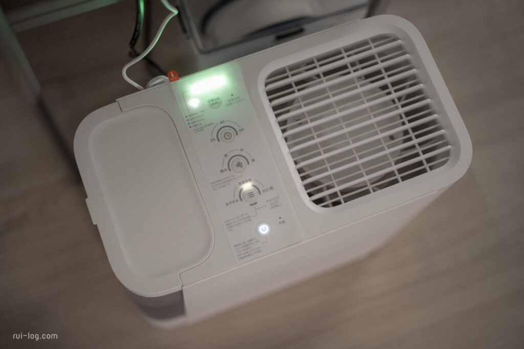 SwitchBot 気化式加湿器の天面