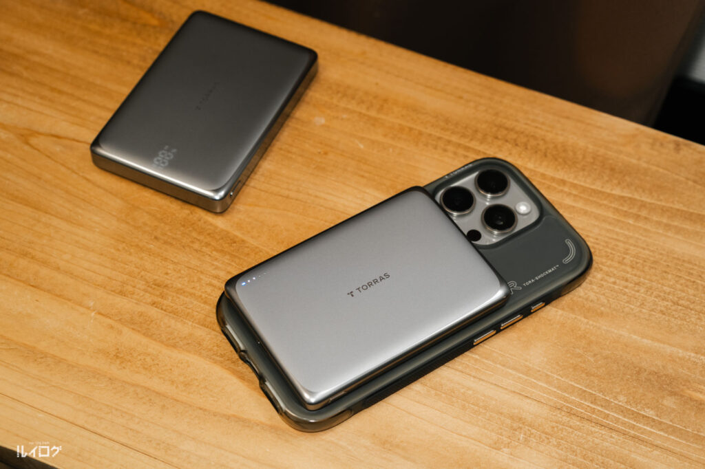 TORRAS MiniMag Pro 5000mAhモデルをiPhone16 Proへ装着