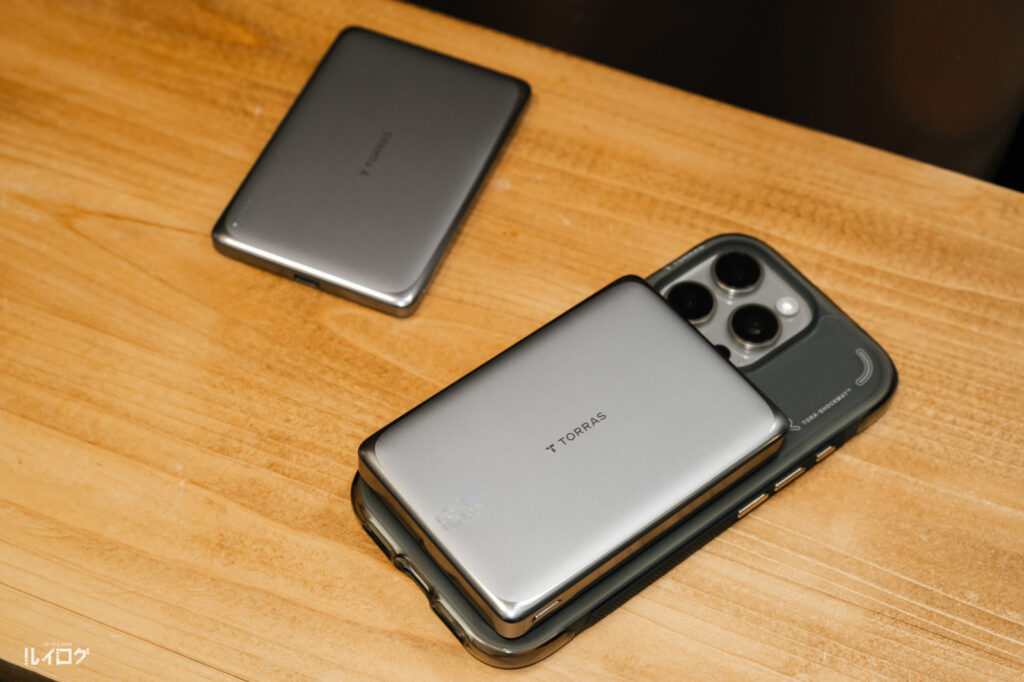 TORRAS MiniMag Pro 10000mAhモデルをiPhone16 Proへ装着