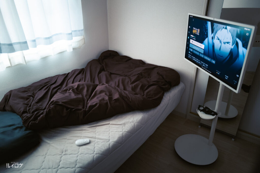 ヘッドでっくつろぎつつKTC MegaPad A32Q7Sでアニメを視聴