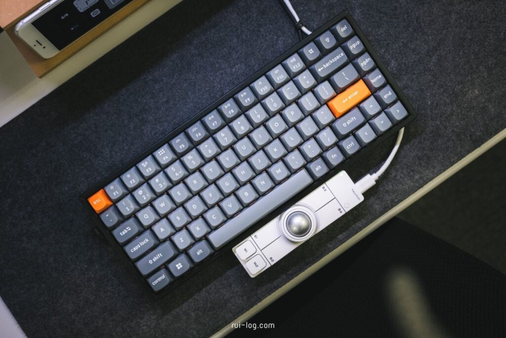 Keychron Nape Proレビュー｜キーボード手前に置くトラックボール